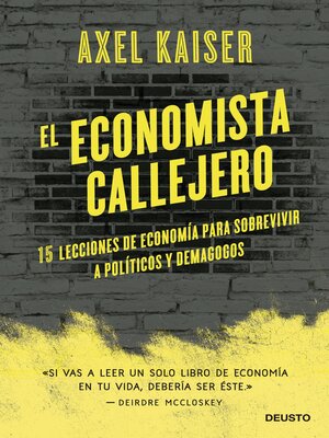 cover image of El economista callejero